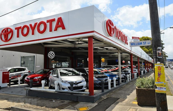 Các mẫu xe ôtô mới của hãng Toyota (Nguồn: AFP/TTXVN) Sản lượng ôtô toàn cầu của Toyota giảm tháng thứ ba liên tiếp ảnh 1