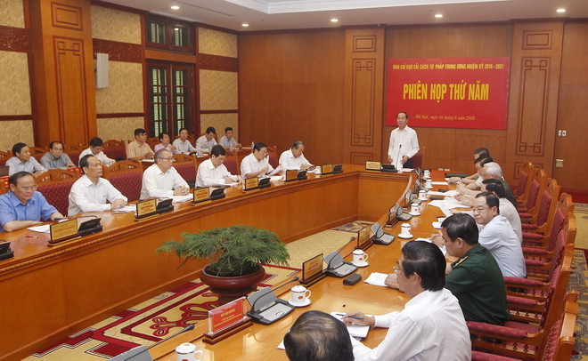 Phiên họp thứ năm của Ban Chỉ đạo Cải cách tư pháp Trung ương ảnh 1