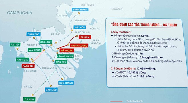 Sẽ khai thác tuyến chính cao tốc Trung Lương-Mỹ Thuận vào dịp Tết ảnh 1