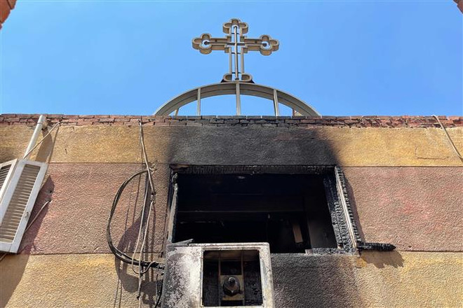 Chủ tịch nước gửi điện thăm hỏi về vụ cháy nhà thờ ở Ai Cập ảnh 1