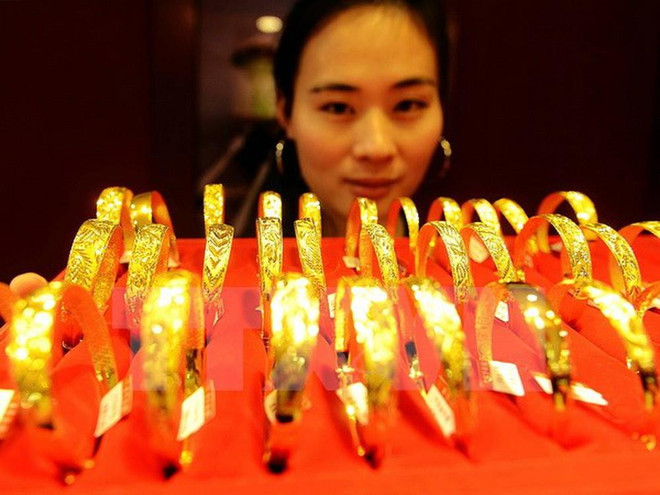 Ảnh minh họa. (Nguồn: TTXVN) Giá vàng thế giới ghi dấu tháng tăng cao nhất kể từ giữa năm 2016 ảnh 1