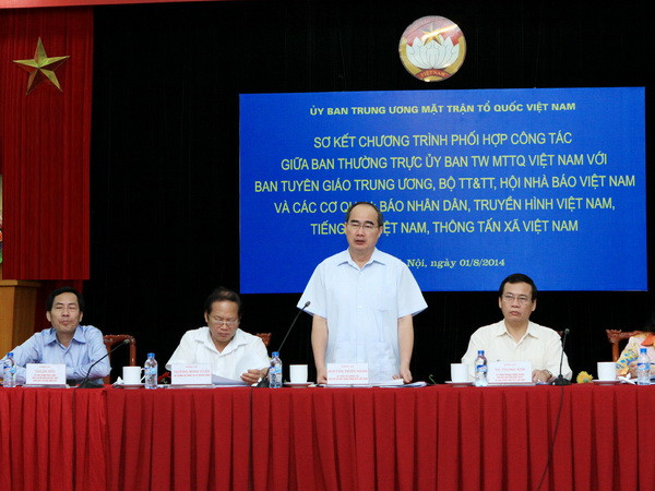 Mặt trận Tổ quốc và các cơ quan báo chí tích cực hợp tác ảnh 1