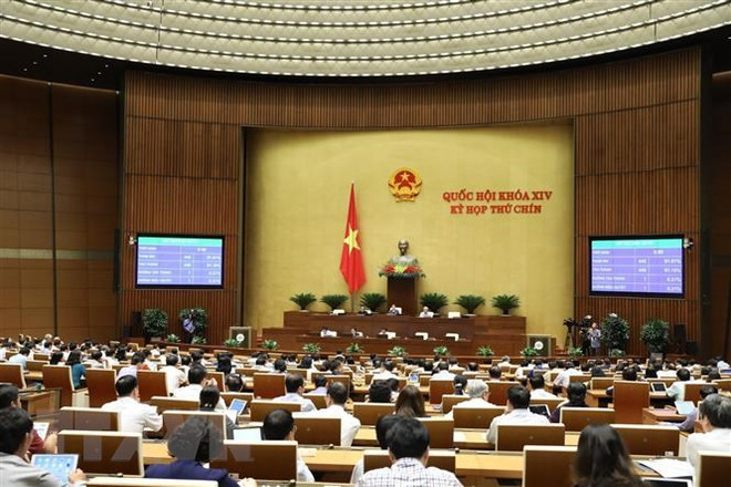 Kết quả biểu quyết thông qua Nghị quyết về Chương trình giám sát của Quốc hội năm 2021. (Ảnh: Văn Điệp/TTXVN) Năm 2021, Quốc hội tiến hành giám sát tối cao nhiều nội dung ảnh 1