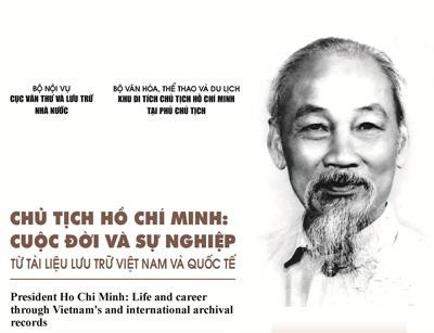 Cuốn sách 'Chủ tịch Hồ Chí Minh: Cuộc đời và sự nghiệp từ tài liệu lưu trữ Việt Nam và quốc tế' được viết bằng 4 thứ tiếng (Việt, Anh, Pháp và Nga).(Nguồn: mic.gov.vn) Giới thiệu hơn 100 tài liệu, hình ảnh về Chủ tịch Hồ Chí Minh ảnh 1