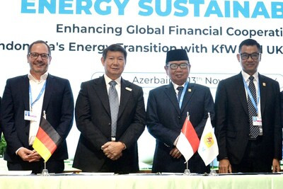 PLN - Special Envoy of Indonesia, Hashim Djojohadikusumo Attracts EUR 1.2 Billion of Green Financing in Electricity Sector at COP29 (PRNewsfoto/PT PLN (Persero)) PLN - Special Envoy of Indonesia, Hashim Djojohadikusumo Attracts EUR 1.2 Billion of Green Financing in Electricity Sector at COP29 (PRNewsfoto/PT PLN (Persero))