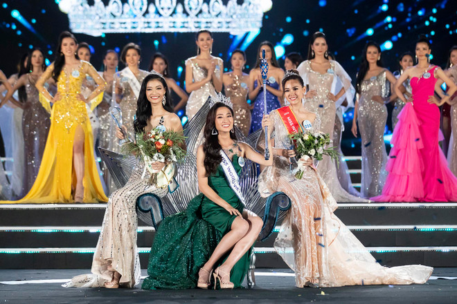 Top 3 Miss World Việt Nam 2019. (Ảnh: BTC) Lương Thùy Linh đăng quang Miss World Việt Nam nhờ ứng xử tự tin ảnh 2