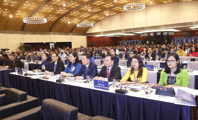 Đại biểu dự phiên khai mạc Hội nghị. (Ảnh: TTXVN) Tạo điều kiện để giới trẻ đóng góp cho hòa bình, thịnh vượng ảnh 5