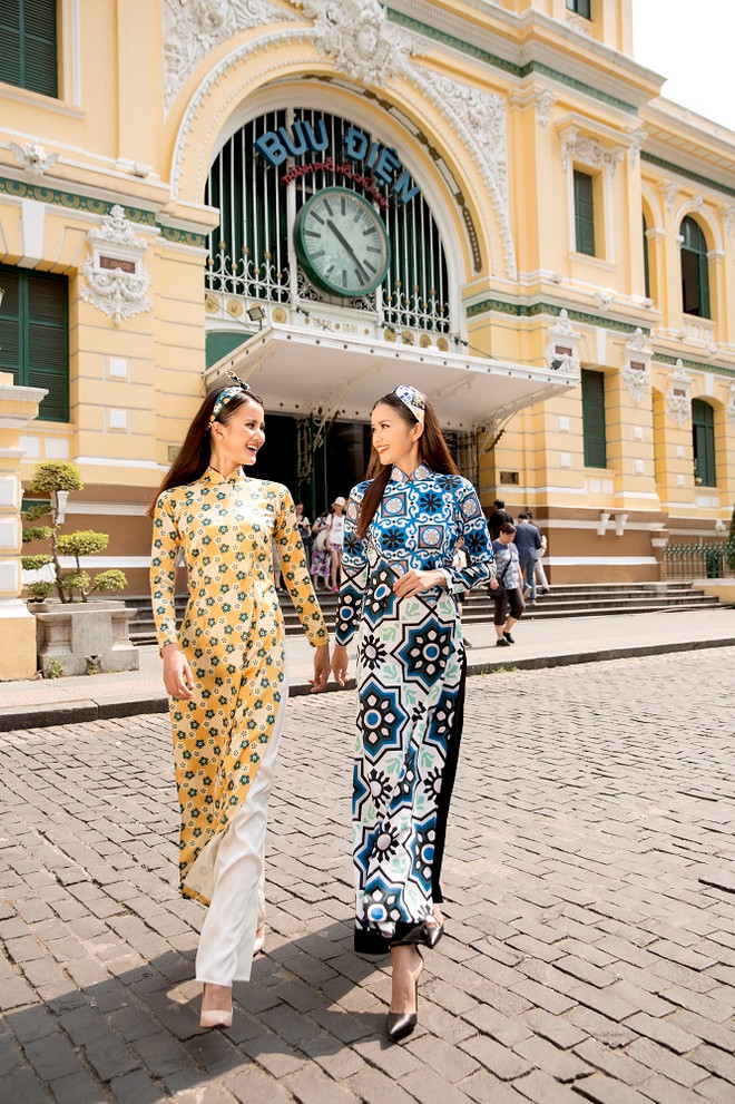 Quán quân Ngọc Châu, Hương Ly quyến rũ với áo dài 'Cô Ba Sài Gòn' ảnh 6