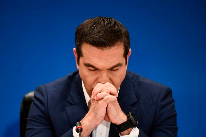 Thủ tướng Hy Lạp Alexis Tsipras. (Nguồn: AFP) Thủ tướng Hy Lạp Tsipras có thể kêu gọi bầu cử sớm vào ngày 30/6 ảnh 1