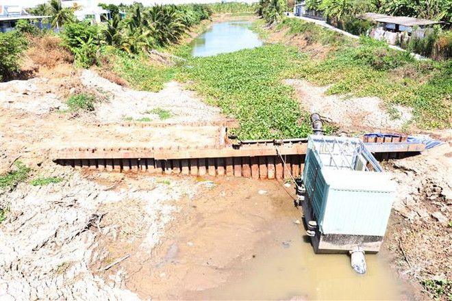 Xâm nhập mặn có xu thế tăng dần, độ mặn tăng cao trong ngày 10/3 ảnh 1