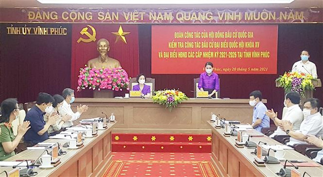 Vĩnh Phúc: Công tác chuẩn bị bầu cử bảo đảm tiến độ, đúng quy định ảnh 1