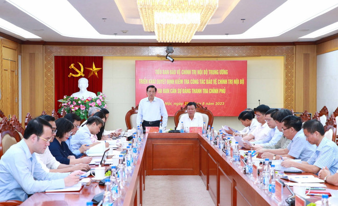 Kiểm tra việc bảo vệ chính trị nội bộ tại Ban Cán sự Đảng Thanh tra CP ảnh 1