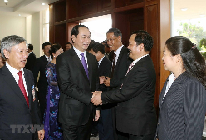 Phật tử tại Lào cầu siêu tưởng niệm Chủ tịch nước Trần Đại Quang ảnh 1