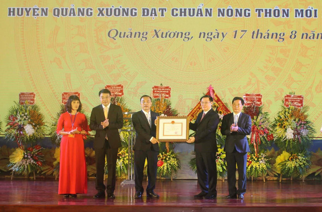 Thanh Hóa: Huyện Quảng Xương được công nhận đạt chuẩn nông thôn mới ảnh 1