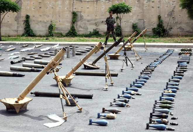 Quân đội Syria thu giữ nhiều loại vũ khí và đạn dược của phiến quân ảnh 4