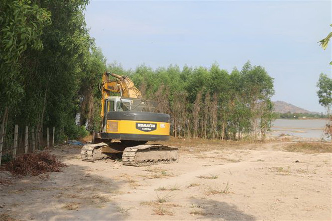 Bà Rịa-Vũng Tàu: Rầm rộ hoạt động bơm hút cát tại hồ Châu Pha ảnh 2