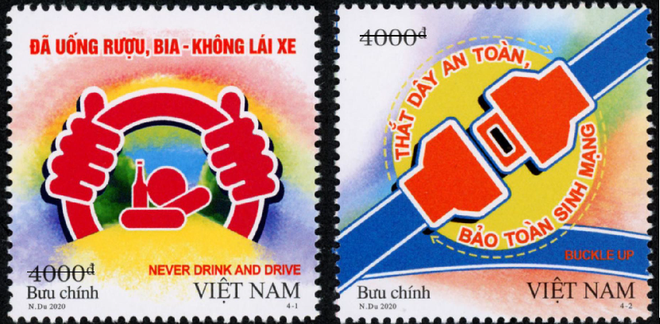 Phát hành bộ tem truyền tải thông điệp về an toàn giao thông ảnh 1
