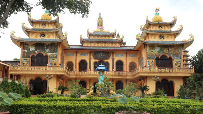 Phương Liên tịnh xứ, thôn Phú An, xã Phú Hội, huyện Đức Trọng, tỉnh Lâm Đồng. (Ảnh: Tuấn Anh/TTXVN) Ghé thăm ngôi làng có nhiều chùa nhất ở cao nguyên Lâm Đồng ảnh 1