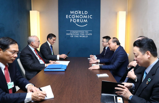 Thủ tướng tiếp xúc song phương bên lề Hội nghị WEF Davos 2019 ảnh 2