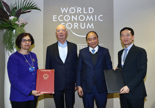 Thủ tướng tiếp xúc song phương bên lề Hội nghị WEF Davos 2019 ảnh 1
