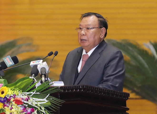 Tổng Bí thư, Chủ tịch nước Lào nói chuyện với thế hệ trẻ Việt Nam ảnh 2