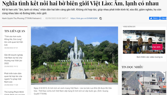 Bài viết về nghĩa tình kết nối hai bờ biên giới Việt Nam-Lào. Giải thưởng Báo chí TTXVN: Nơi hội tụ của các sản phẩm báo chí mới ảnh 2