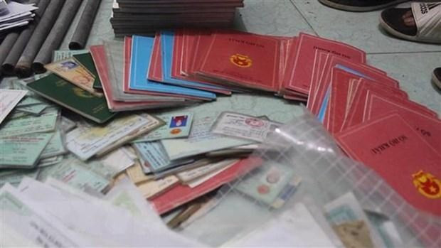 Tang vật của một vụ án tín dụng đen. Ảnh minh họa. (Nguồn: TTXVN) Thanh Hóa: Triệt xóa 4 điểm hoạt động "tín dụng đen" ảnh 1