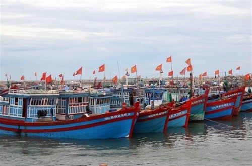 Ảnh minh họa (Nguồn: TTXVN) Nam Định: Cháy 6 tàu cá ở khu neo đậu tại cửa cống Cồn Vinh 1 ảnh 1