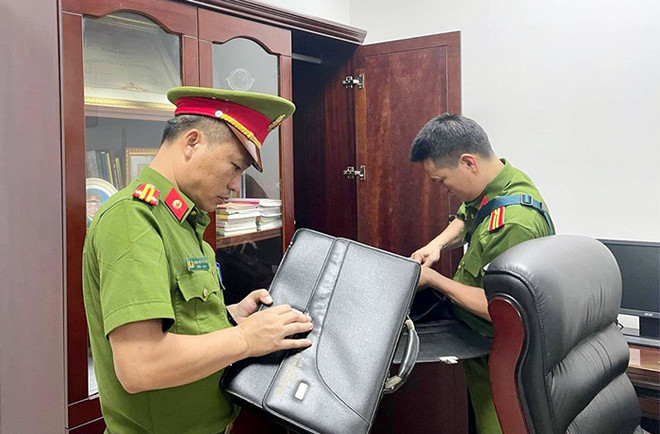 Cơ quan Cảnh sát điều tra Công an tỉnh Lào Cai tiến hành điều tra vụ án. (Nguồn: Cand.com.vn) Kết luận điều tra vụ khai thác quặng lậu, rửa tiền tại Lilama Lào Cai ảnh 1
