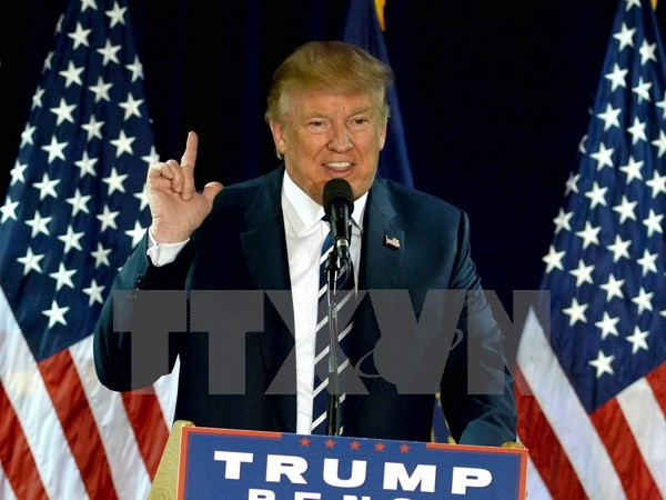 Ông Donald Trump. (Nguồn: AFP/TTXVN) Việt Nam gửi điện mừng ngài Donald Trump đắc cử Tổng thống Hoa Kỳ ảnh 1