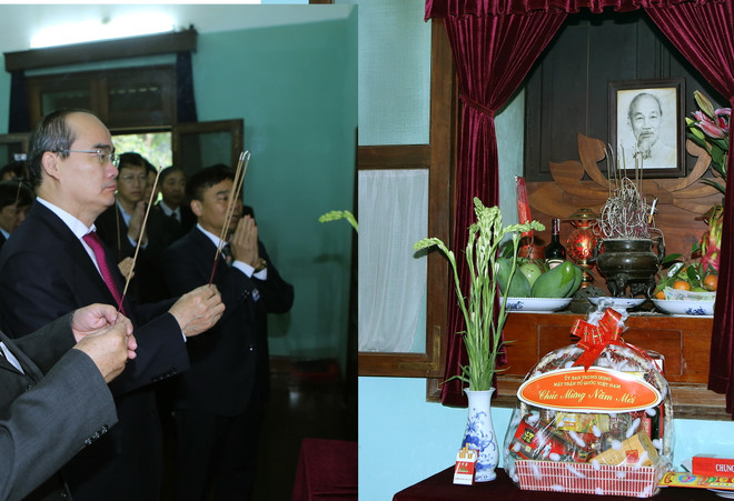 Chủ tịch Ủy ban Mặt trận Tổ quốc dâng hương tưởng niệm Bác Hồ ảnh 1