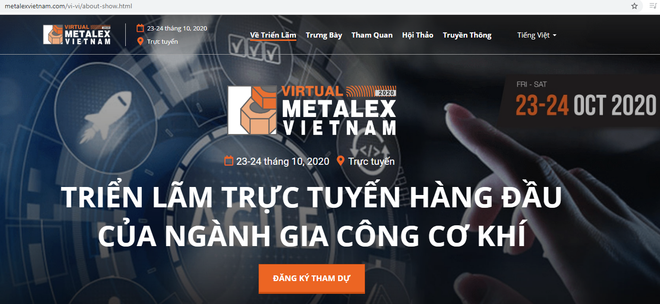 Thông tin về triển lãm trên trang metalexvietnam.com. Chuỗi triển lãm ngành sản xuất, gia công cơ khí và công nghiệp hỗ trợ ảnh 1