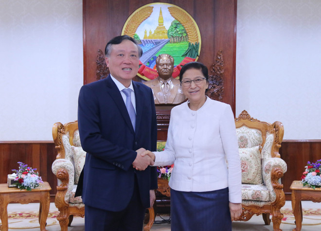 Lãnh đạo Lào đánh giá cao hợp tác giữa hệ thống tòa án Việt-Lào ảnh 2