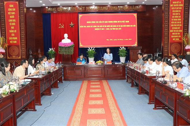 Kiểm tra, giám sát công tác chuẩn bị bầu cử ở tỉnh Bạc Liêu ảnh 2