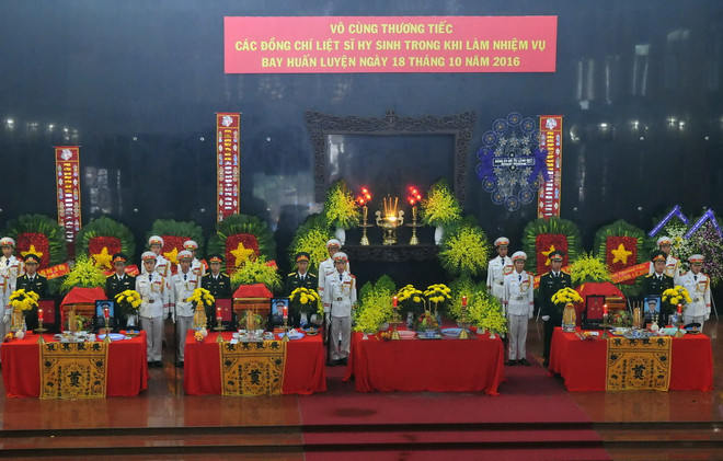 Lễ tang các phi công máy bay EC-130T2 gặp nạn khi huấn luyện ảnh 1
