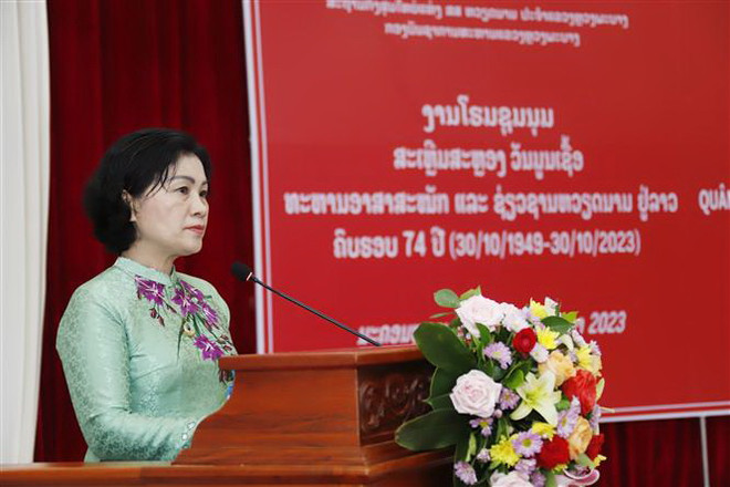 Kỷ niệm 74 năm Ngày Truyền thống Quân tình nguyện Việt Nam tại Lào ảnh 1