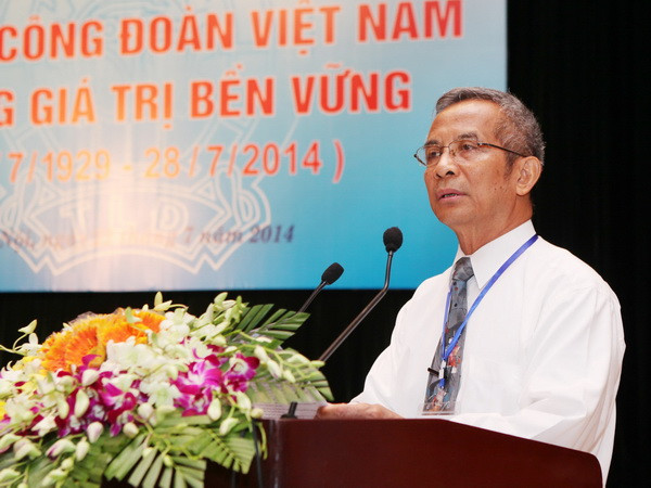 Chủ tịch Tổng Liên đoàn Lao động Việt Nam Đặng Ngọc Tùng. (Ảnh: Lâm Khánh/TTXVN) Nỗ lực bảo vệ quyền, lợi ích chính đáng của người lao động ảnh 1