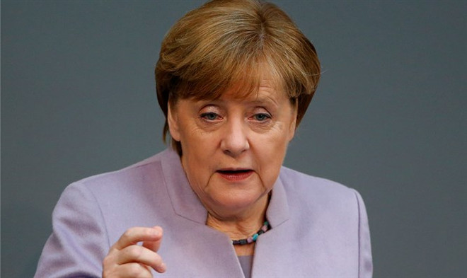 Thủ tướng Đức Angela Merkel. (Nguồn: Reuters) Thủ tướng Đức nhấn mạnh tầm quan trọng của thương mại tự do ảnh 1