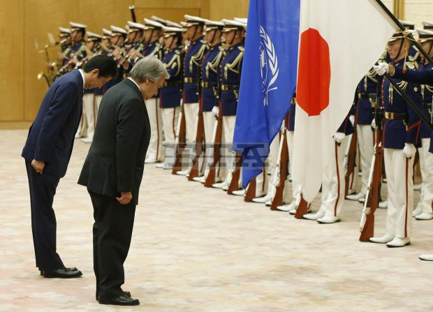 Tổng Thư ký Liên hợp quốc thăm Nhật Bản bàn về vấn đề Triều Tiên ảnh 1