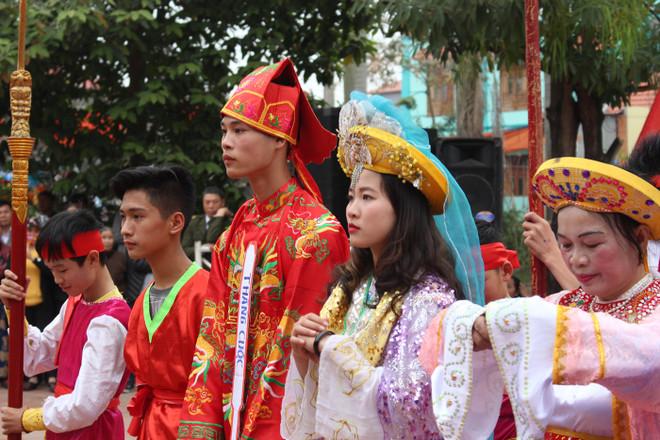 Độc đáo lễ hội Kén rể tưởng nhớ nữ danh tướng thời Hai Bà Trưng ảnh 4