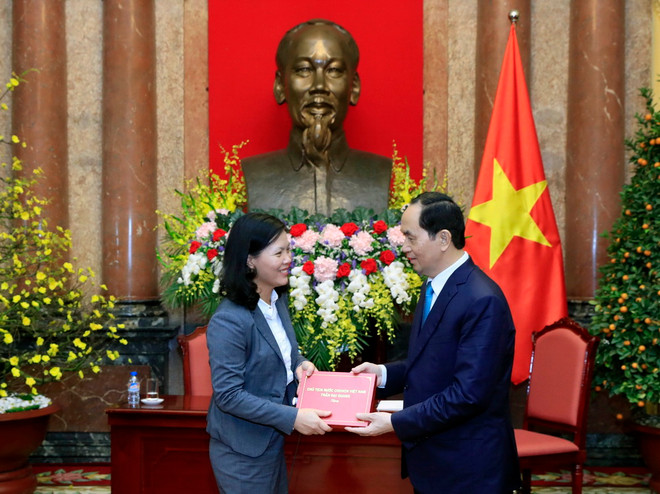 Chủ tịch nước Trần Đại Quang gặp mặt các tham tán thương mại ảnh 2