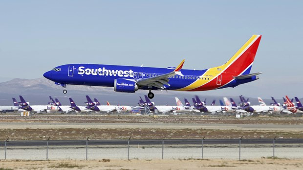 Máy bay Boeing 737 MAX. (Ảnh: AP) Boeing 737 MAX khởi hành chuyến bay thử nghiệm quan trọng ở Trung Quốc ảnh 1