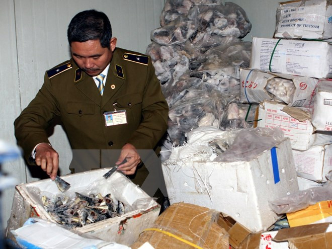 Tiêu hủy hơn 1,8 tấn thực phẩm đông lạnh không rõ nguồn gốc ảnh 1