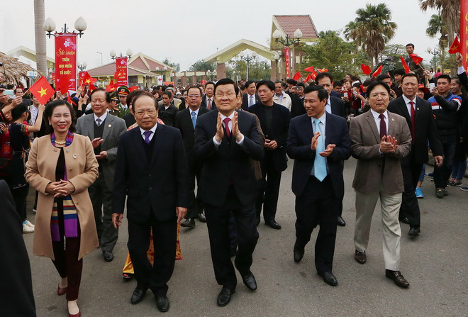 Chủ tịch nước tham dự Ngày hội sắc Xuân trên mọi miền Tổ quốc ảnh 1