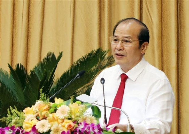 Nguyễn Văn Quỹ, nguyên Chủ tịch UBND thành phố Từ Sơn. (Ảnh: TTXVN phát) Bắc Ninh: Khởi tố, bắt tạm giam nguyên Chủ tịch UBND thị xã Từ Sơn ảnh 1