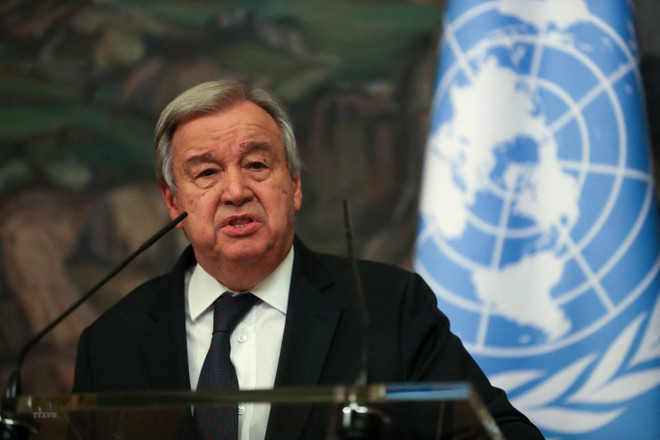 Tổng Thư ký Liên hợp quốc Antonio Guterres. (Ảnh: AFP/TTXVN) Tổng Thư ký LHQ: Châu Phi xứng đáng có được hòa bình, công bằng ảnh 1