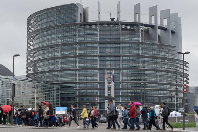 Trụ sở Nghị viện châu Âu ở Strasbourg, Pháp ngày 19/5/2019. (Ảnh: AFP/TTXVN) Vì sao các nhà lãnh đạo cực hữu tìm cách khuấy đảo chính trị châu Âu? ảnh 1