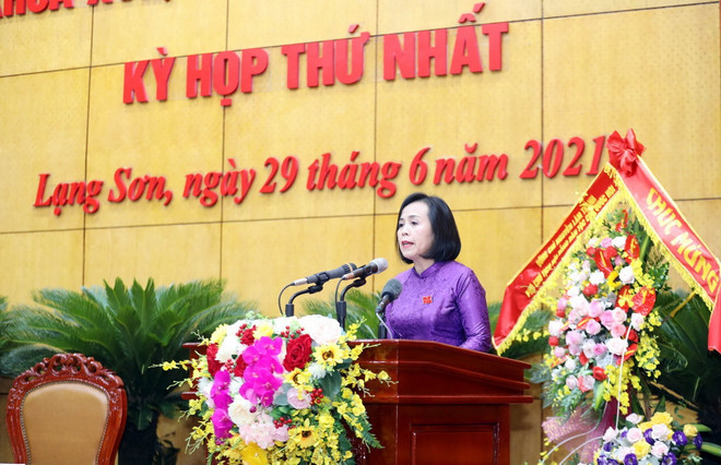 Bà Đoàn Thị Hậu được bầu làm Chủ tịch Hội đồng Nhân dân tỉnh Lạng Sơn ảnh 1
