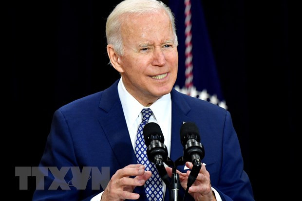 Tổng thống Mỹ Joe Biden. (Ảnh: AFP/TTXVN) Mỹ nâng thuế nhập khẩu với một số hàng hóa Nga lên 35% ảnh 1