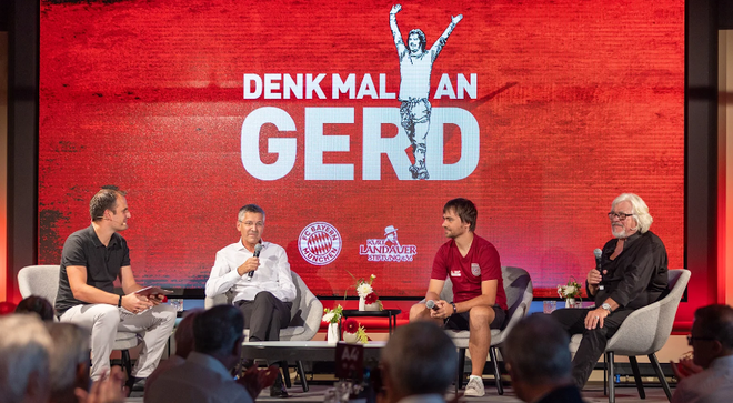 Bayern Munich làm lễ ra mắt tượng Gerd Muller tại sân Allianz Arena ảnh 3